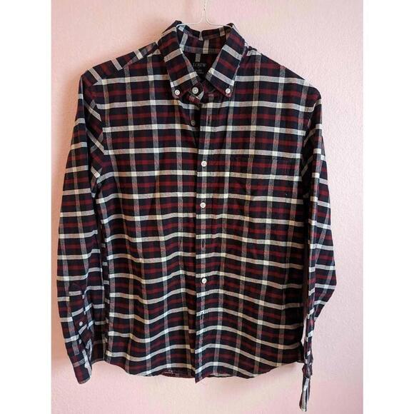 J. Crew Other - J. CREW Mercantile Flex Oxford size Medium, red, white and blue plaid